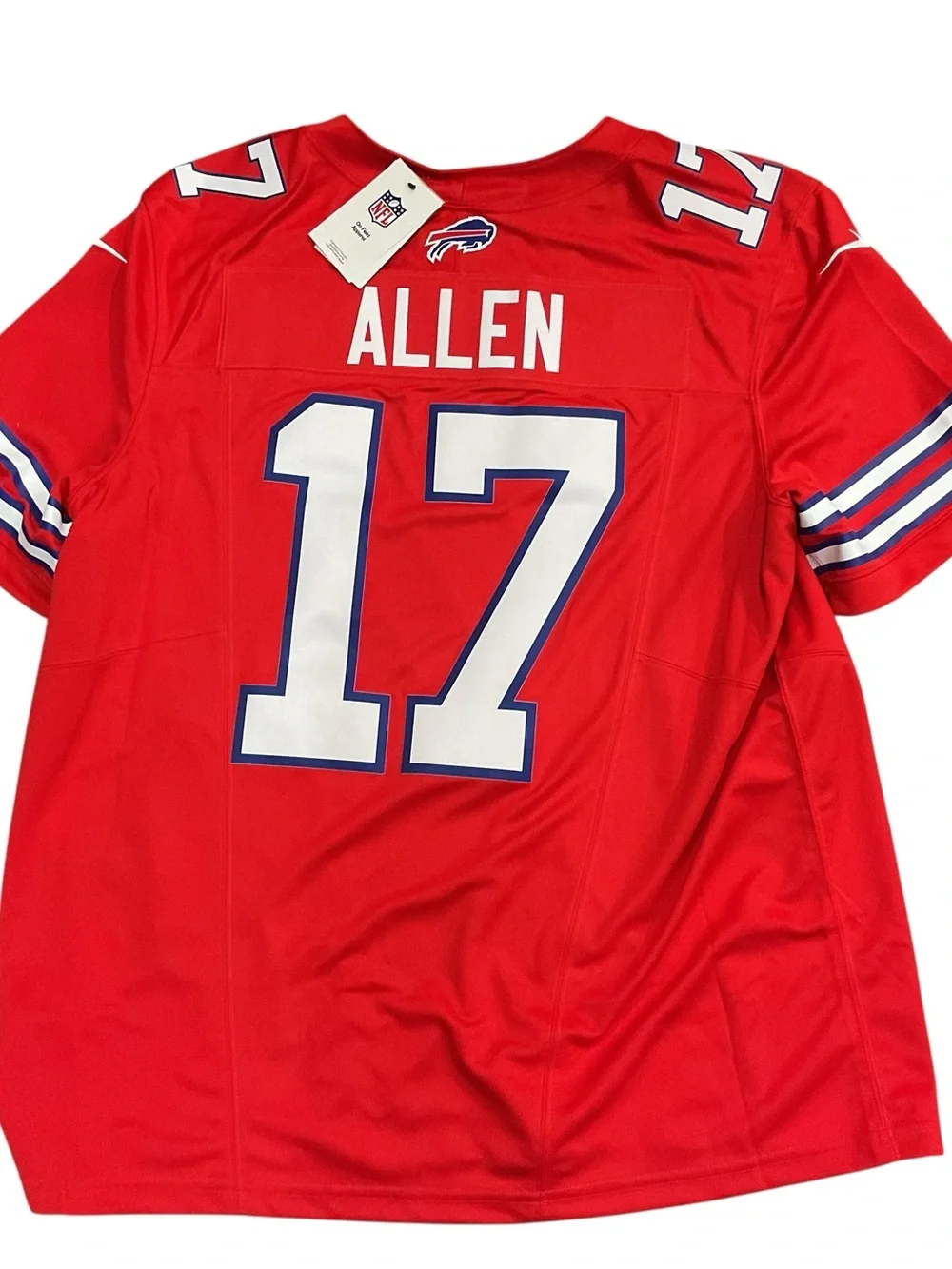 Nike NFL Buffalo Bills Josh Allen 17 Red Game Jersey Mens Size XL VAPOR